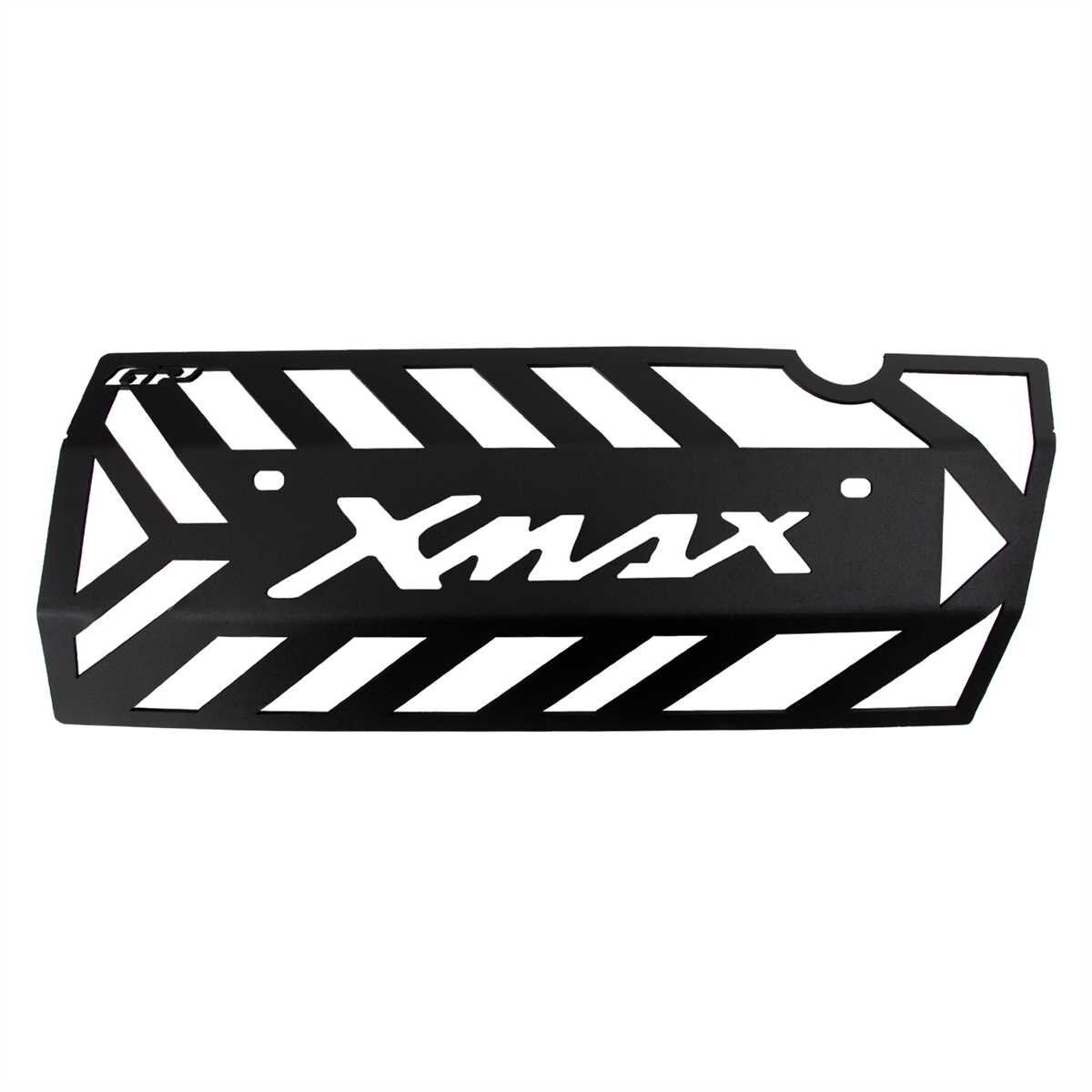GP Kompozit Yamaha XMAX 250 2018-2024 Uyumlu Egzoz Koruma Kapağı Siyah