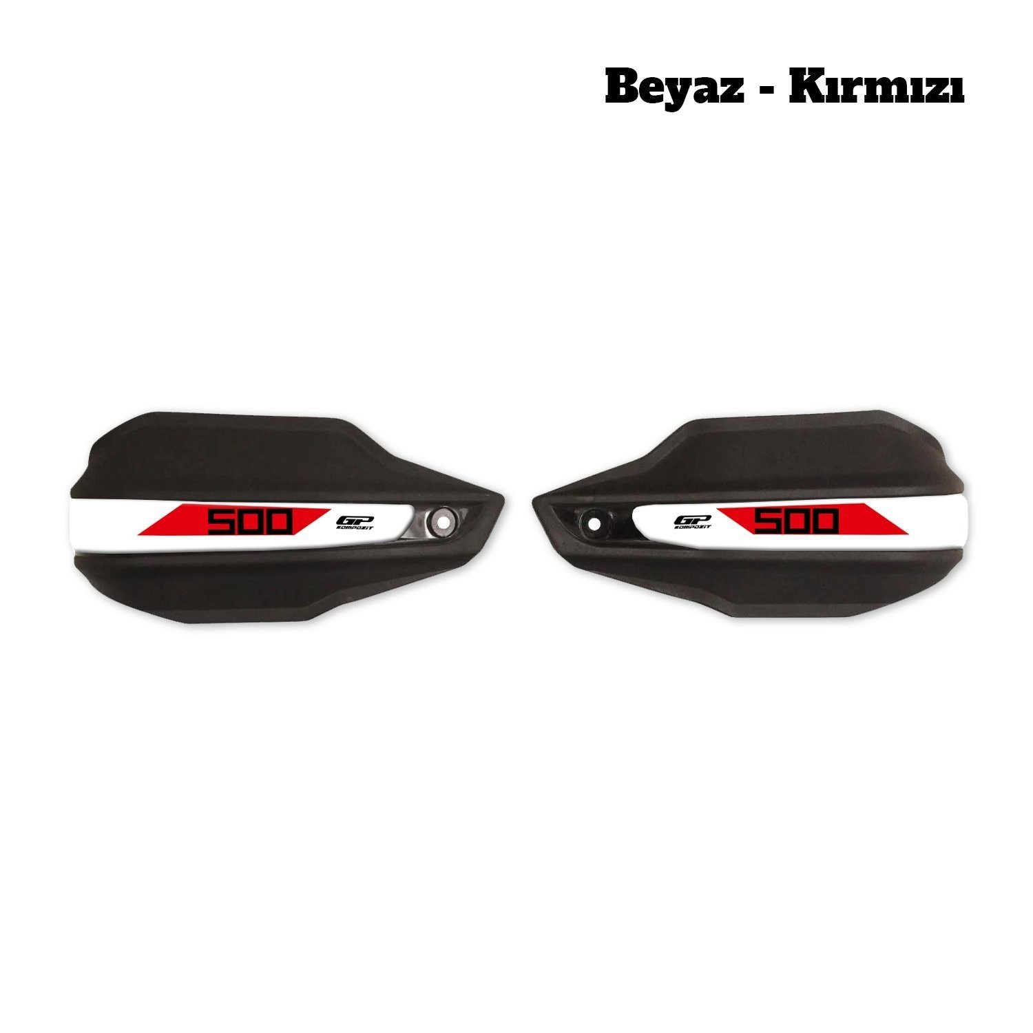 GP Kompozit Honda NX 500 2025 Uyumlu Elcik Koruma Siyah B-KIRMIZI
