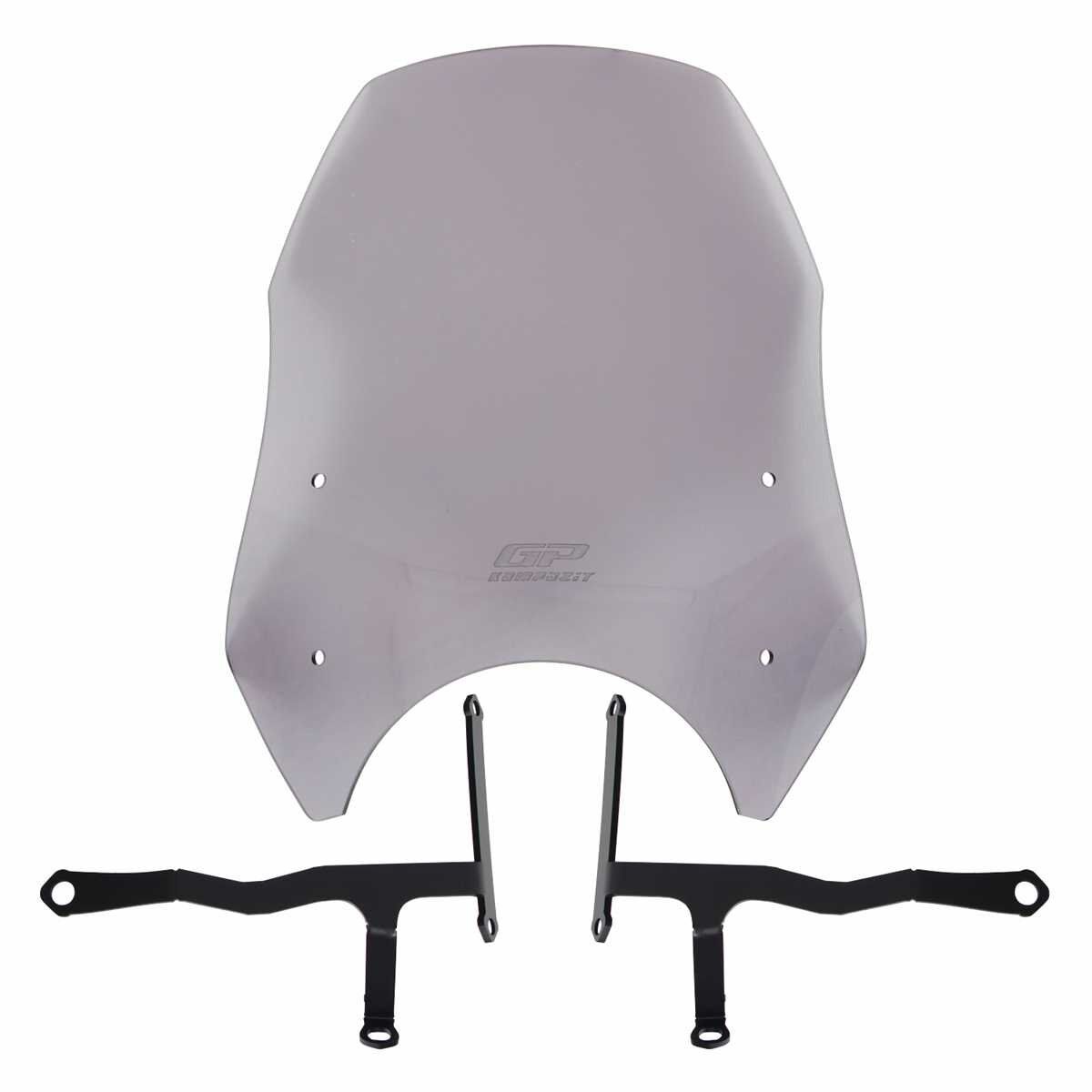 GP Kompozit Honda CL 250 2023-2024 Uyumlu Ön Cam Füme 39 CM