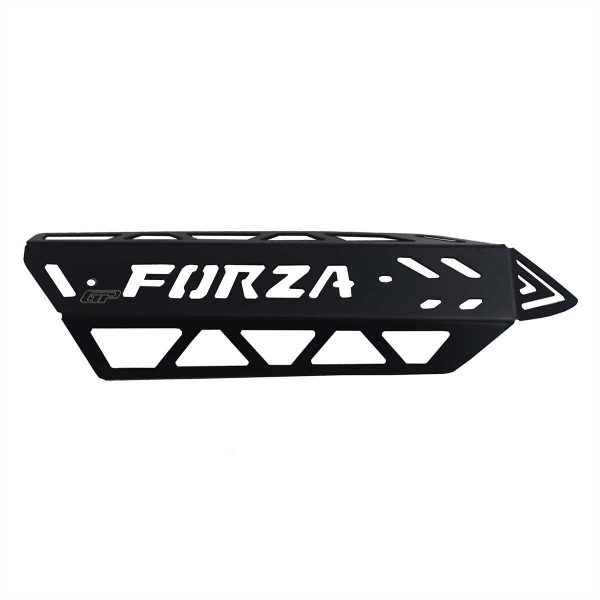 GP Kompozit Honda Forza 250 2018-2020 Uyumlu Egzoz Koruma Kapağı Siyah