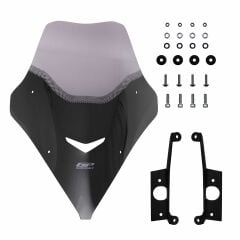 GP Kompozit SYM Jet X 125 2022-2025 Uyumlu Kısa Ön Cam Füme 56 cm