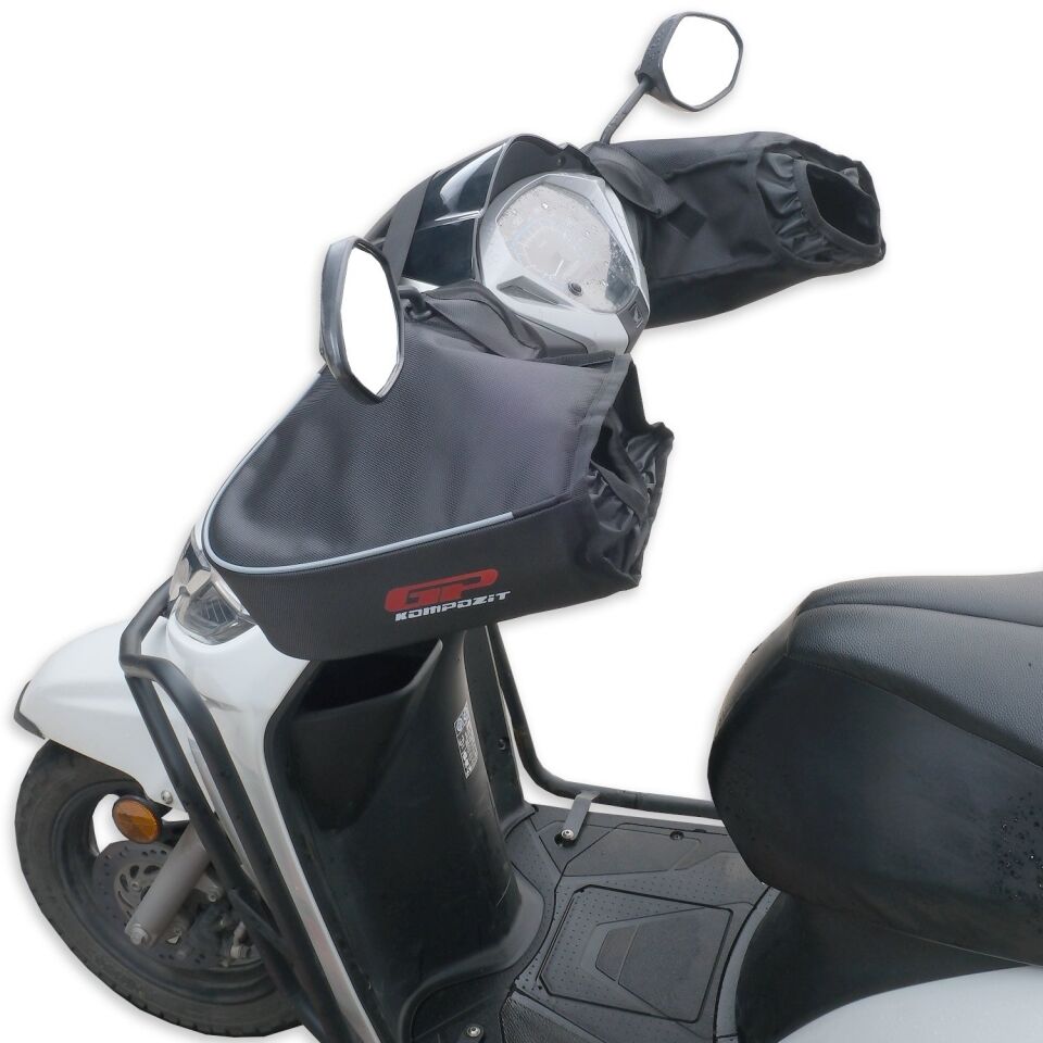 GP Kompozit Universal Naked / Max Scooter El Korumalı Rüzgarlık Siyah