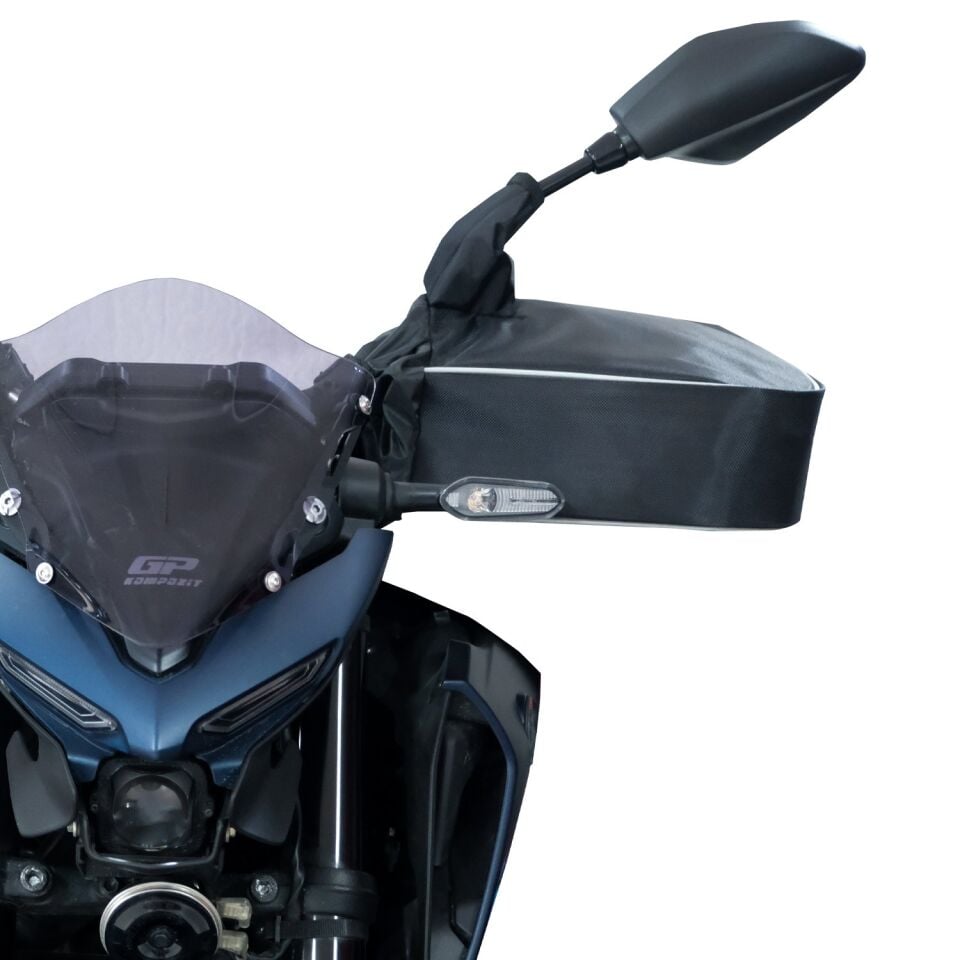 GP Kompozit Universal Naked / Max Scooter El Korumalı Rüzgarlık Siyah