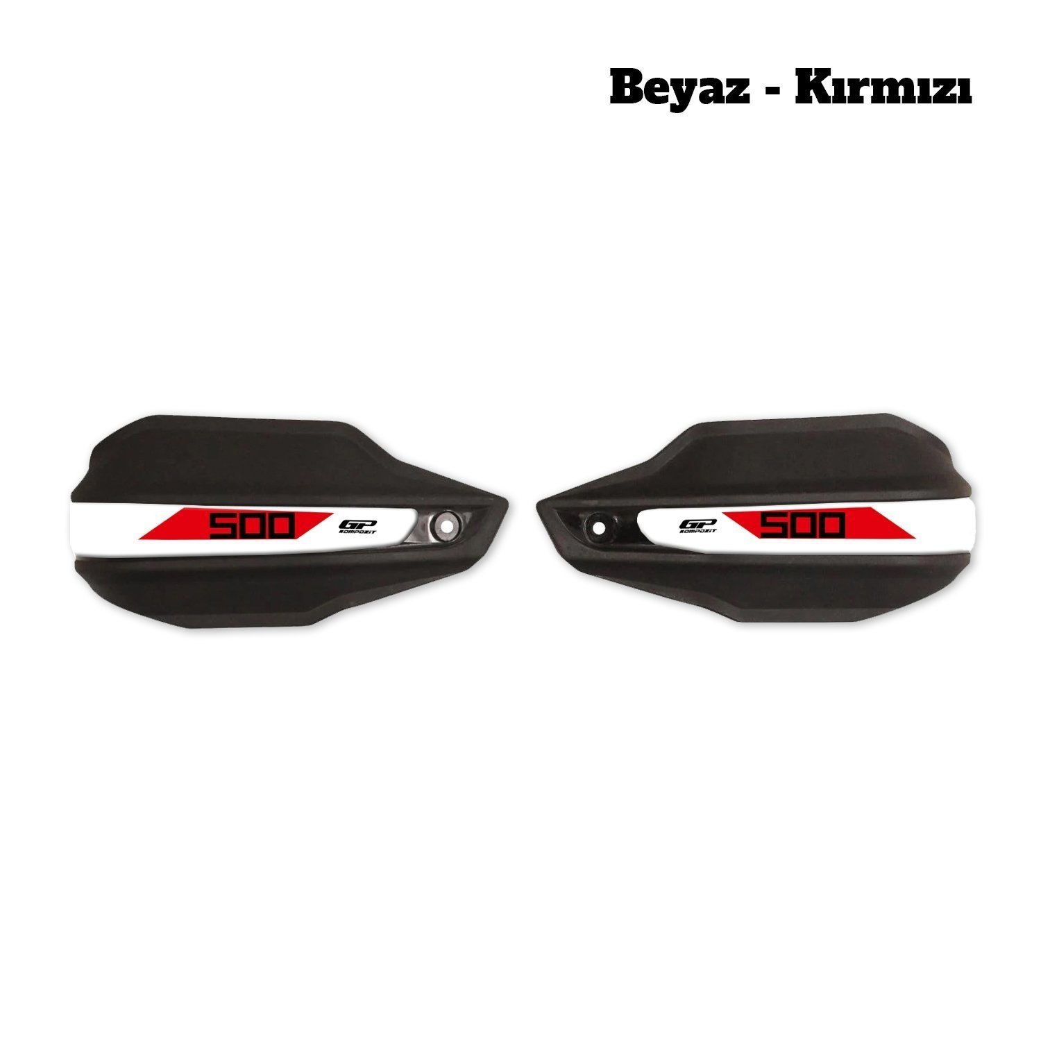 GP Kompozit Honda NX 500 2025 Uyumlu Elcik Koruma Siyah B-KIRMIZI