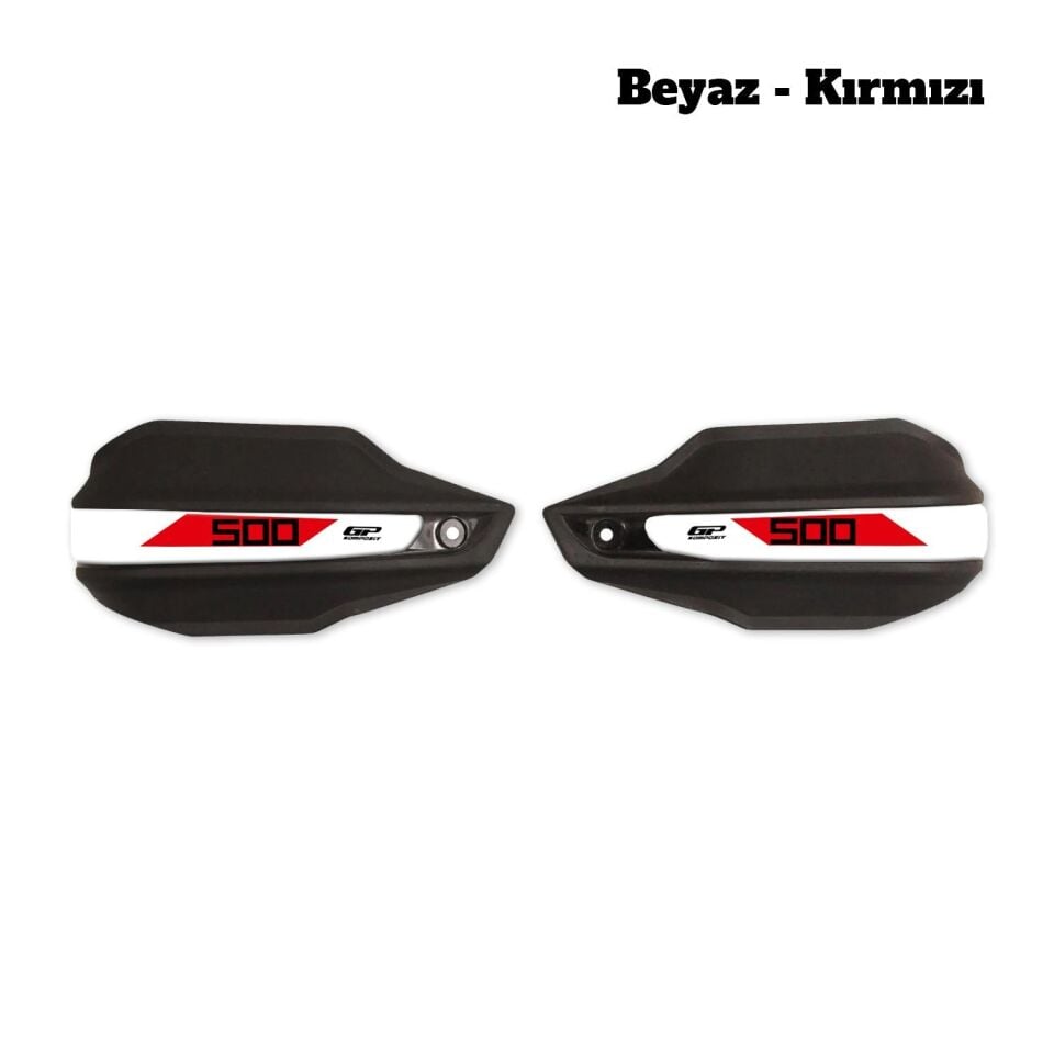 GP Kompozit Honda NX 500 2025 Uyumlu Elcik Koruma Siyah B-KIRMIZI