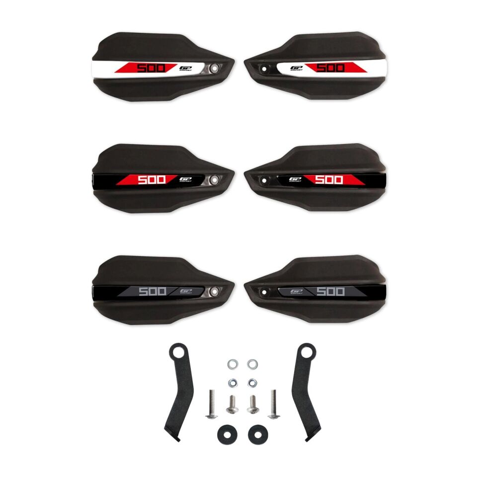 GP Kompozit Honda NX 500 2025 Uyumlu Elcik Koruma Siyah B-KIRMIZI
