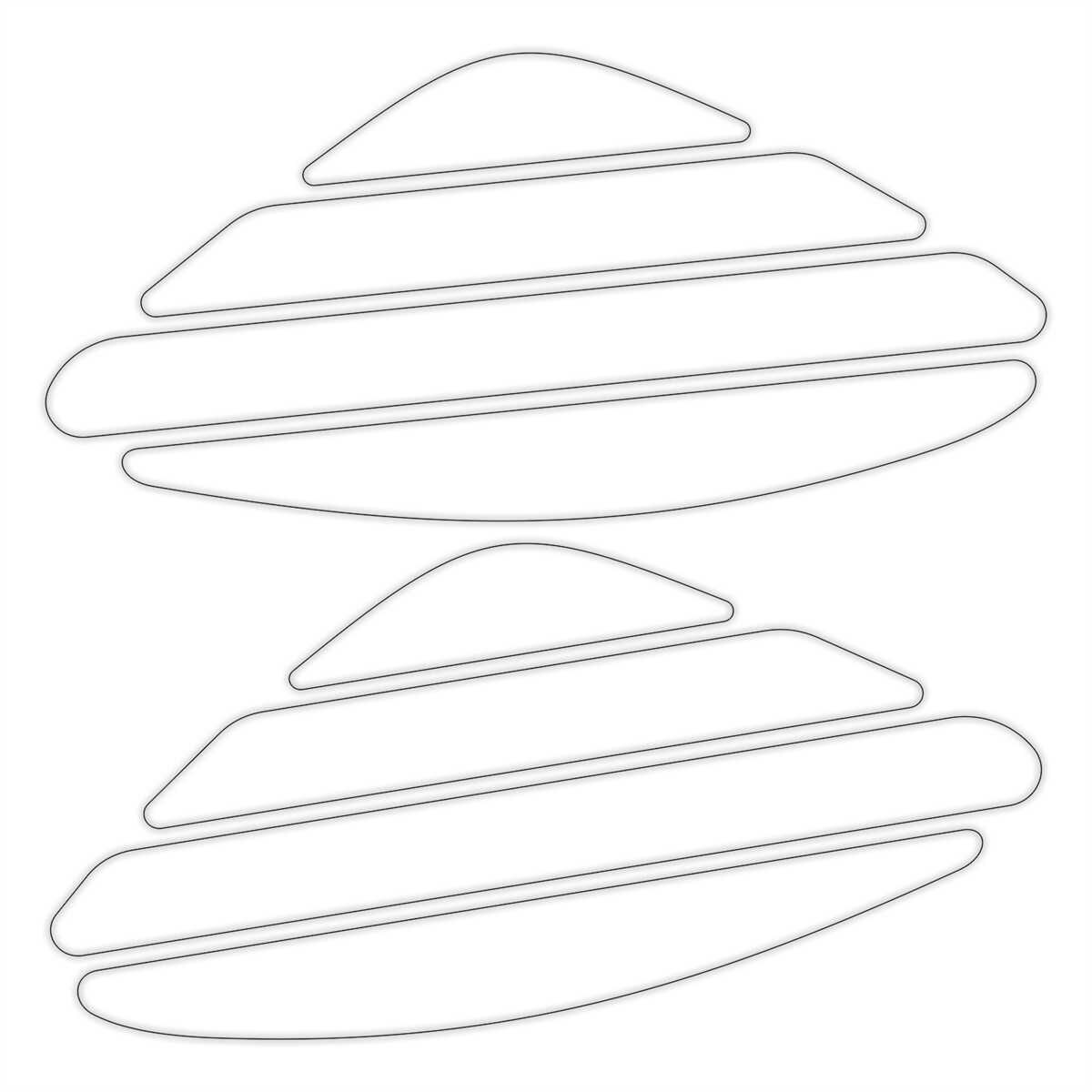 GP Kompozit Universal Yan Pad Çizgisel Şeffaf