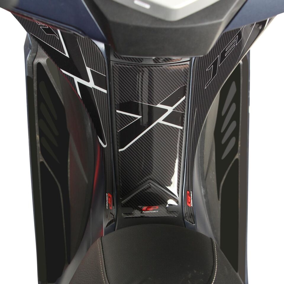 GP Kompozit SYM Jet X 125 2022-2025 Uyumlu Tank Pad Seti Karbon