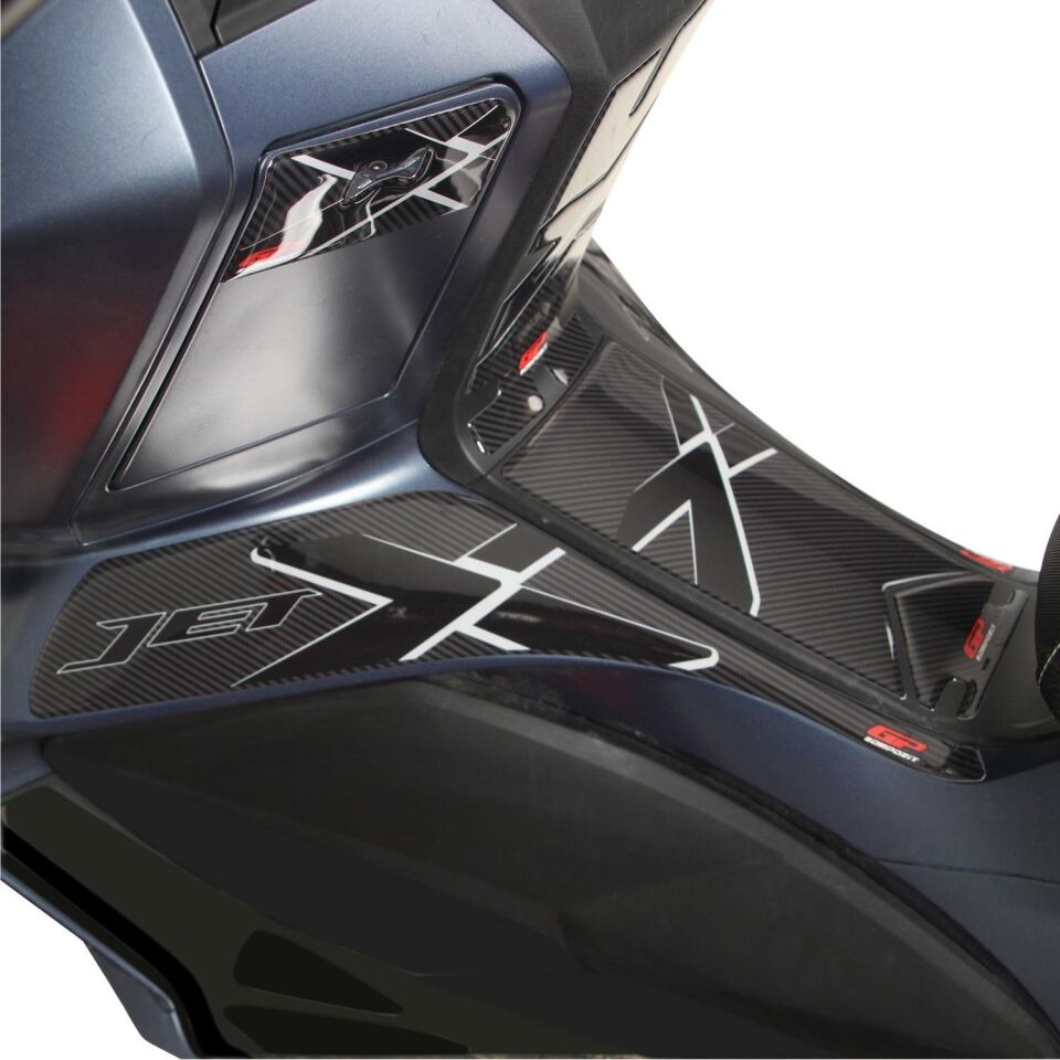 GP Kompozit SYM Jet X 125 2022-2025 Uyumlu Tank Pad Seti Karbon