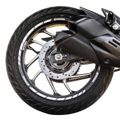 GP Kompozit Bajaj Dominar 250 / 400 2017-2024 Uyumlu Jant Şeridi Reflektif Gri