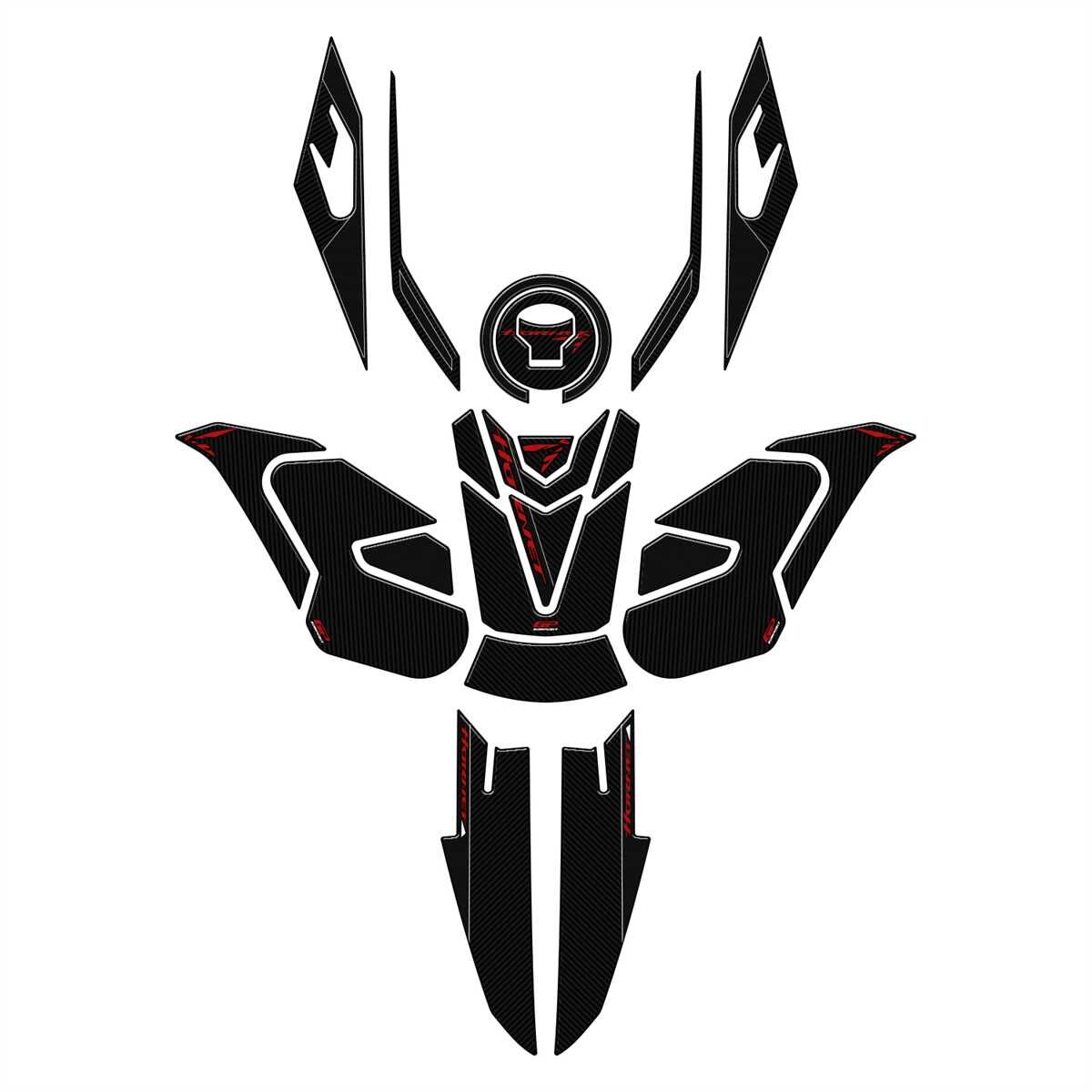 GP Kompozit Honda CB750 Hornet 2023-2024 Full Pad Seti Karbon