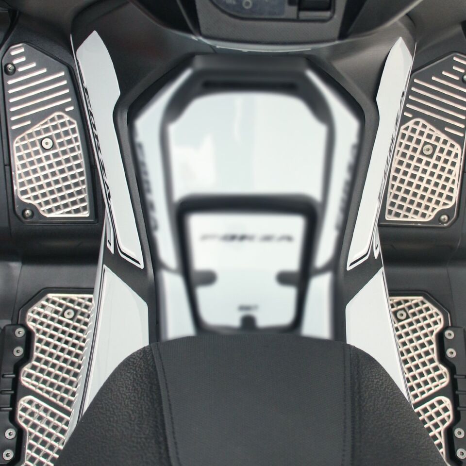 GP Kompozit Honda Forza 250 2018-2025 Uyumlu Yan Alt Ayak Pad Nardo Gri