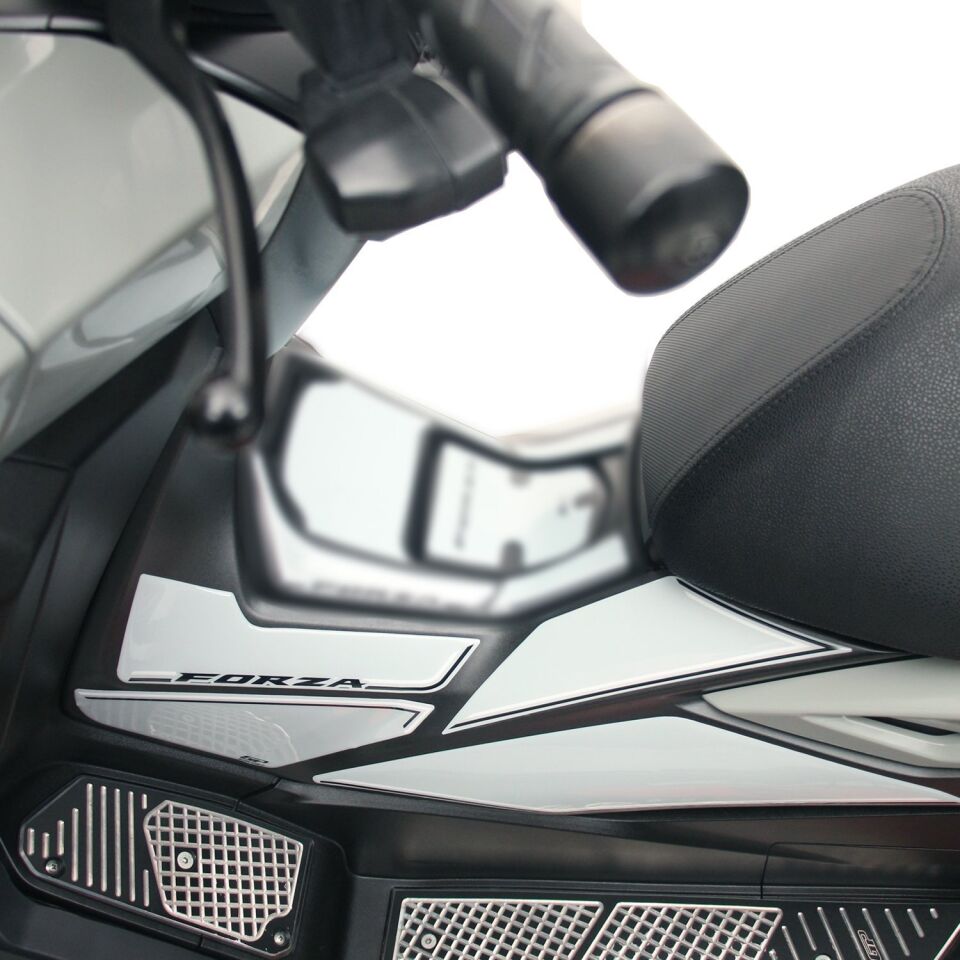 GP Kompozit Honda Forza 250 2018-2025 Uyumlu Yan Alt Ayak Pad Nardo Gri