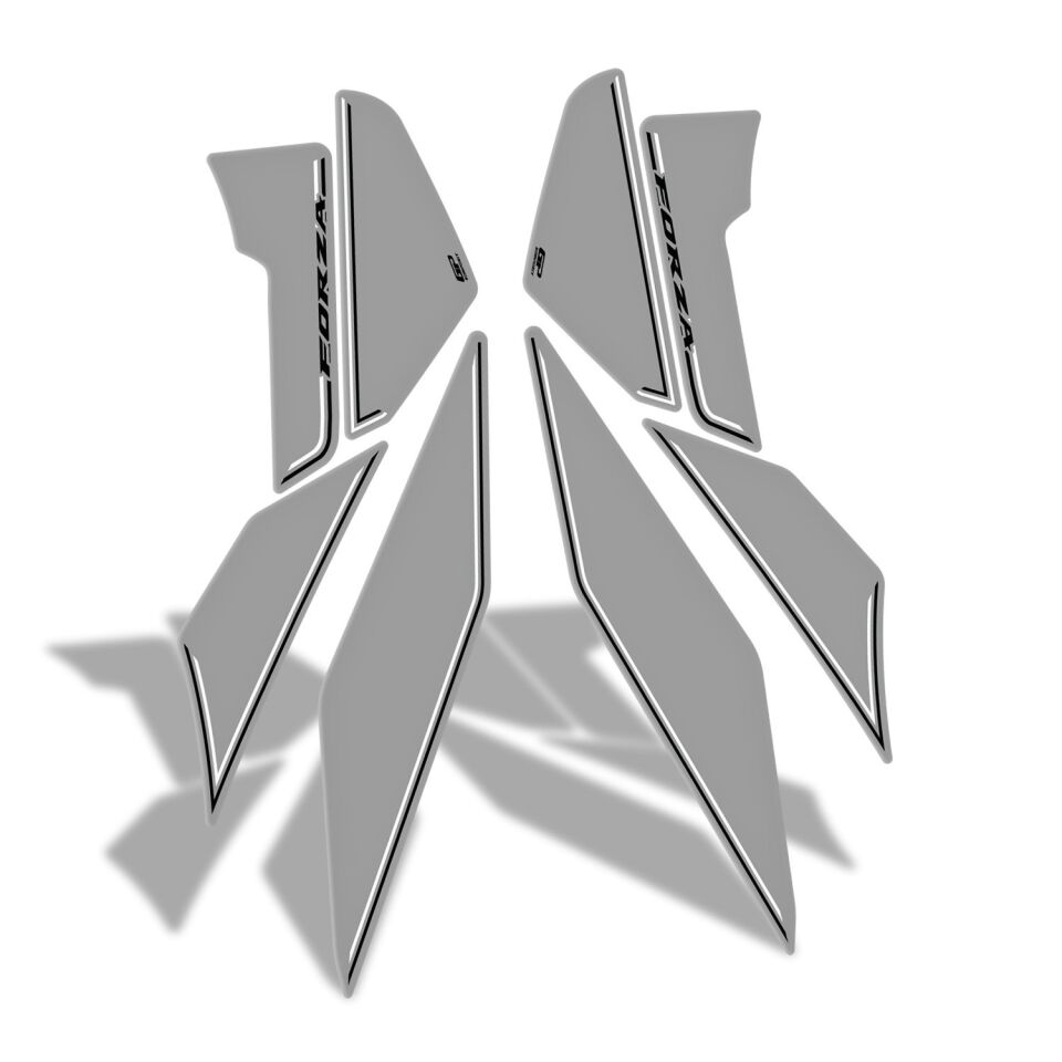 GP Kompozit Honda Forza 250 2018-2025 Uyumlu Yan Alt Ayak Pad Nardo Gri