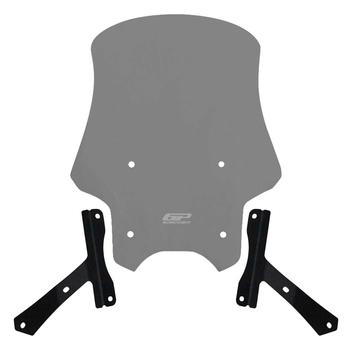 GP Kompozit Hero X-Pulse 200 2020-2024 Uyumlu Tur Camı Füme 49 cm