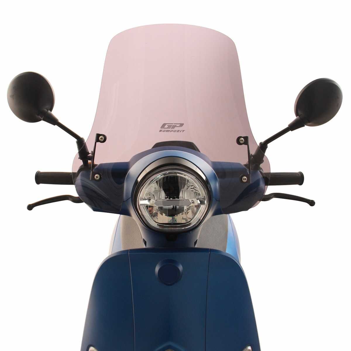 GP Kompozit SYM Fiddle 2024 Uyumlu Ön Cam Füme 40 cm