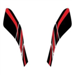 GP Kompozit Honda PCX 125 2021-2024 Uyumlu Yan Pad Kırmızı