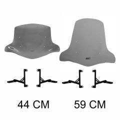 GP Kompozit Scooter Universal Elcikli Ön Cam Füme 59 cm