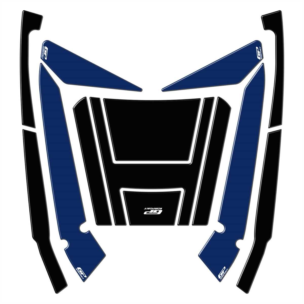 GP Kompozit Honda Forza 250 2018-2025 Uyumlu Çanta Pad Seti Mavi