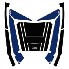 GP Kompozit Honda Forza 250 2018-2025 Uyumlu Çanta Pad Seti Mavi