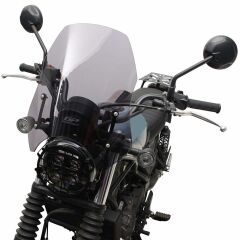 GP Kompozit Honda CL 250 2023-2024 Uyumlu Ön Cam Füme 39 CM