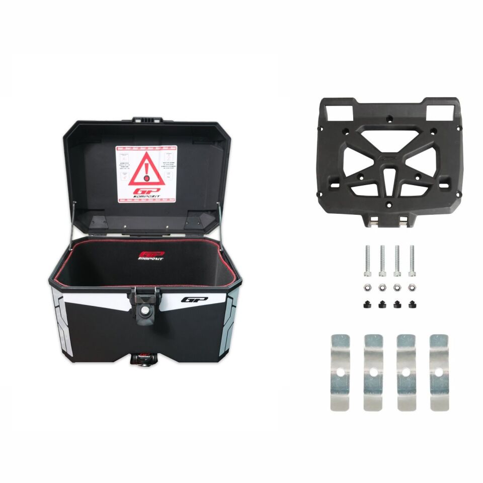 GP Kompozit Universal 45 lt Plastik Motosiklet Çantası Siyah