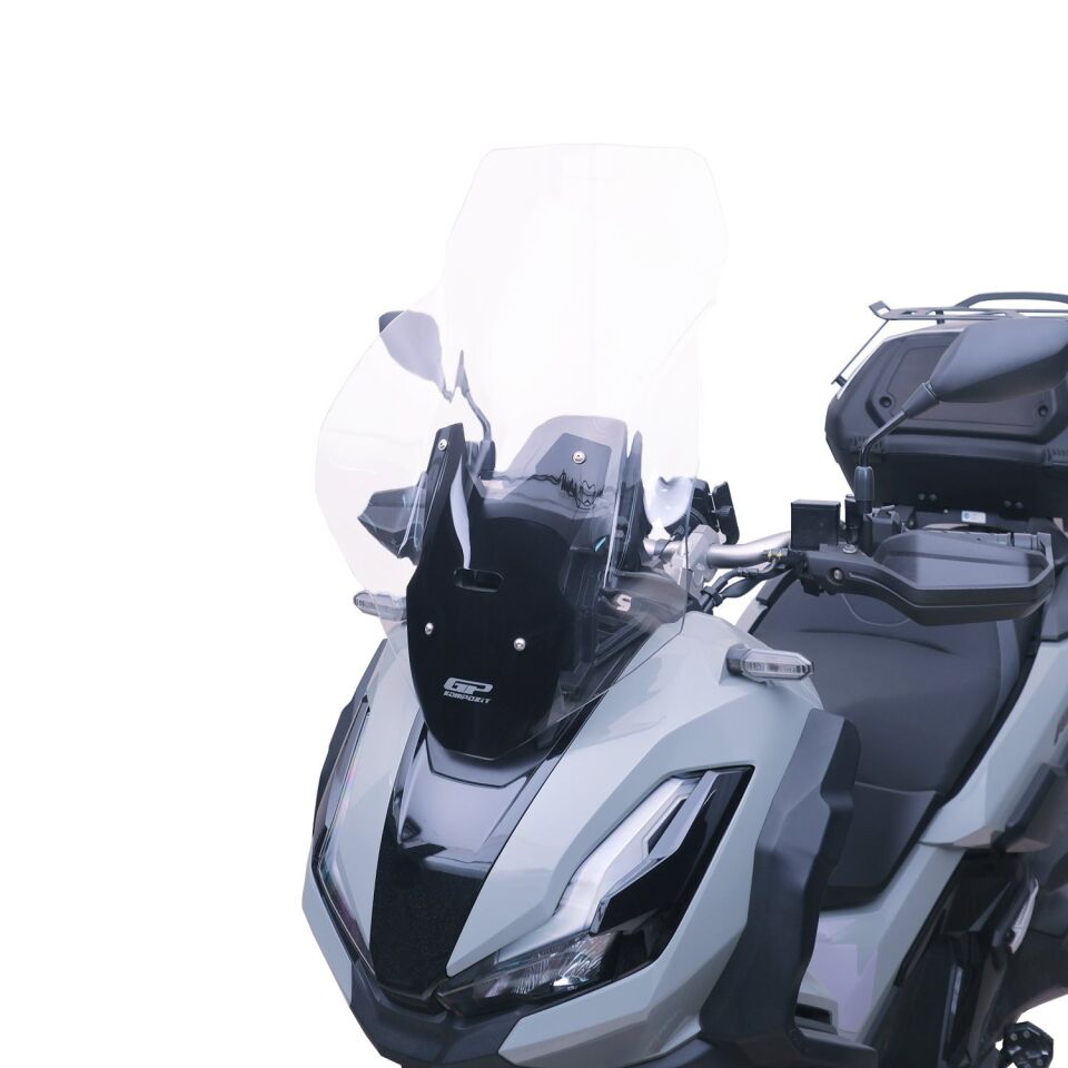 GP Kompozit Honda ADV 350 2023-2025 Uyumlu Baskılı Ön Cam Şeffaf 62 CM
