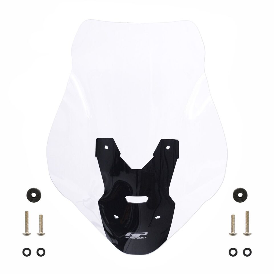 GP Kompozit Honda ADV 350 2023-2025 Uyumlu Baskılı Ön Cam Şeffaf 62 CM