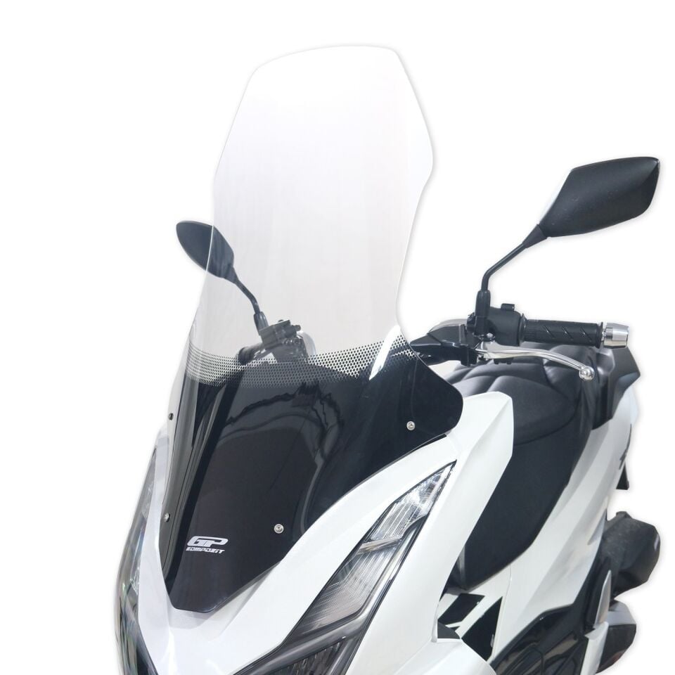 GP Kompozit Honda PCX 125 2021-2024 Uyumlu Ön Tur Camı Şeffaf 79 cm