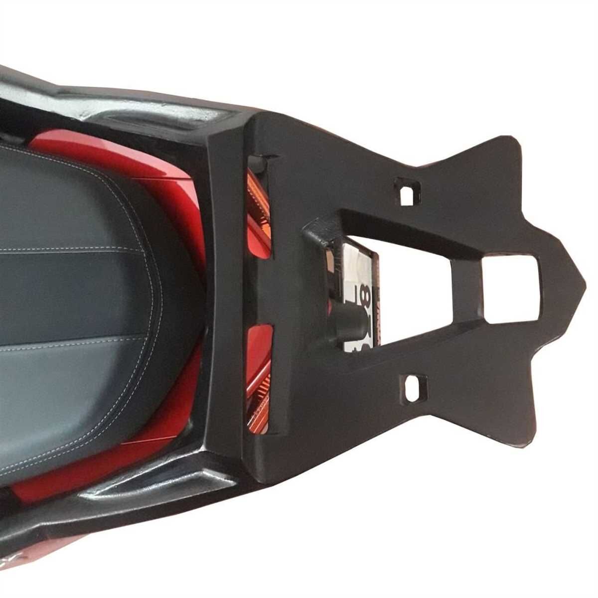 GP Kompozit Yamaha XMAX 250-400 2018-2025 Uyumlu Arka Çanta Demiri Siyah