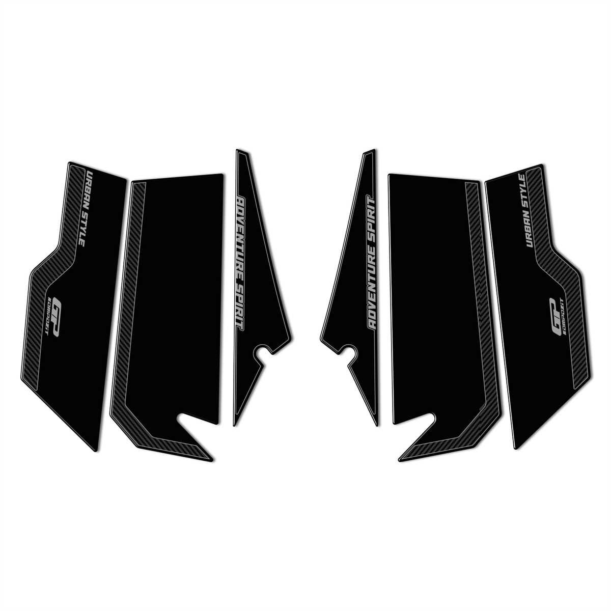 GP Kompozit Honda ADV 350 2023-2025 Uyumlu Yan Pad Karbon