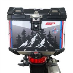 GP Kompozit DSN06 Universal 37 lt Desenli Alüminyum Motosiklet Çantası