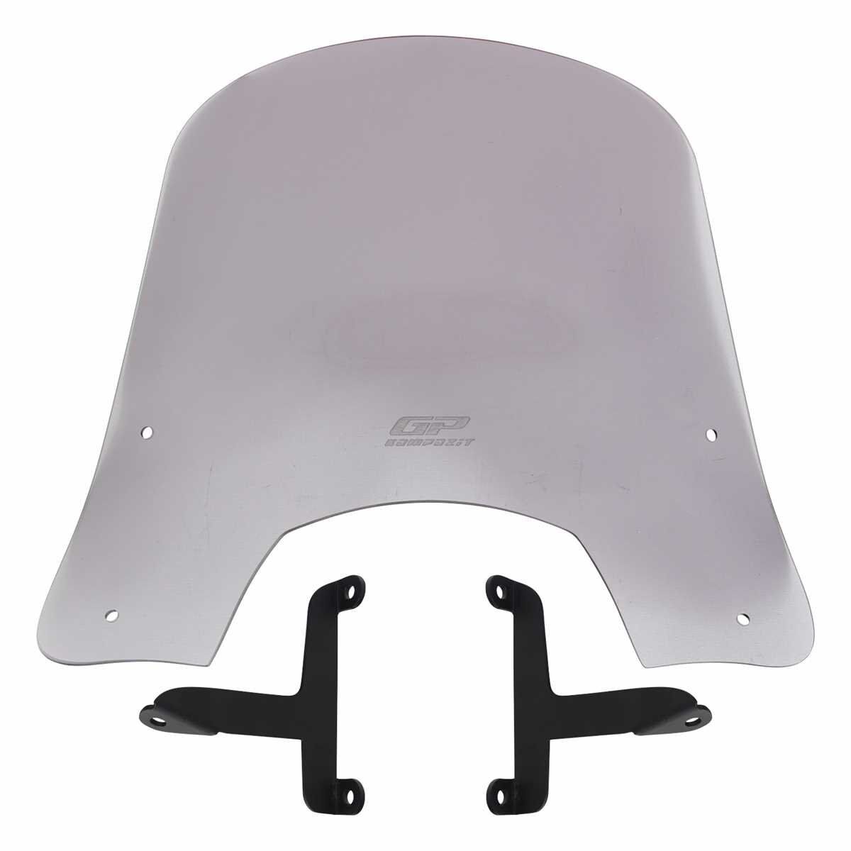 GP Kompozit Scooter Universal Kısa Ön Cam Füme 42 cm