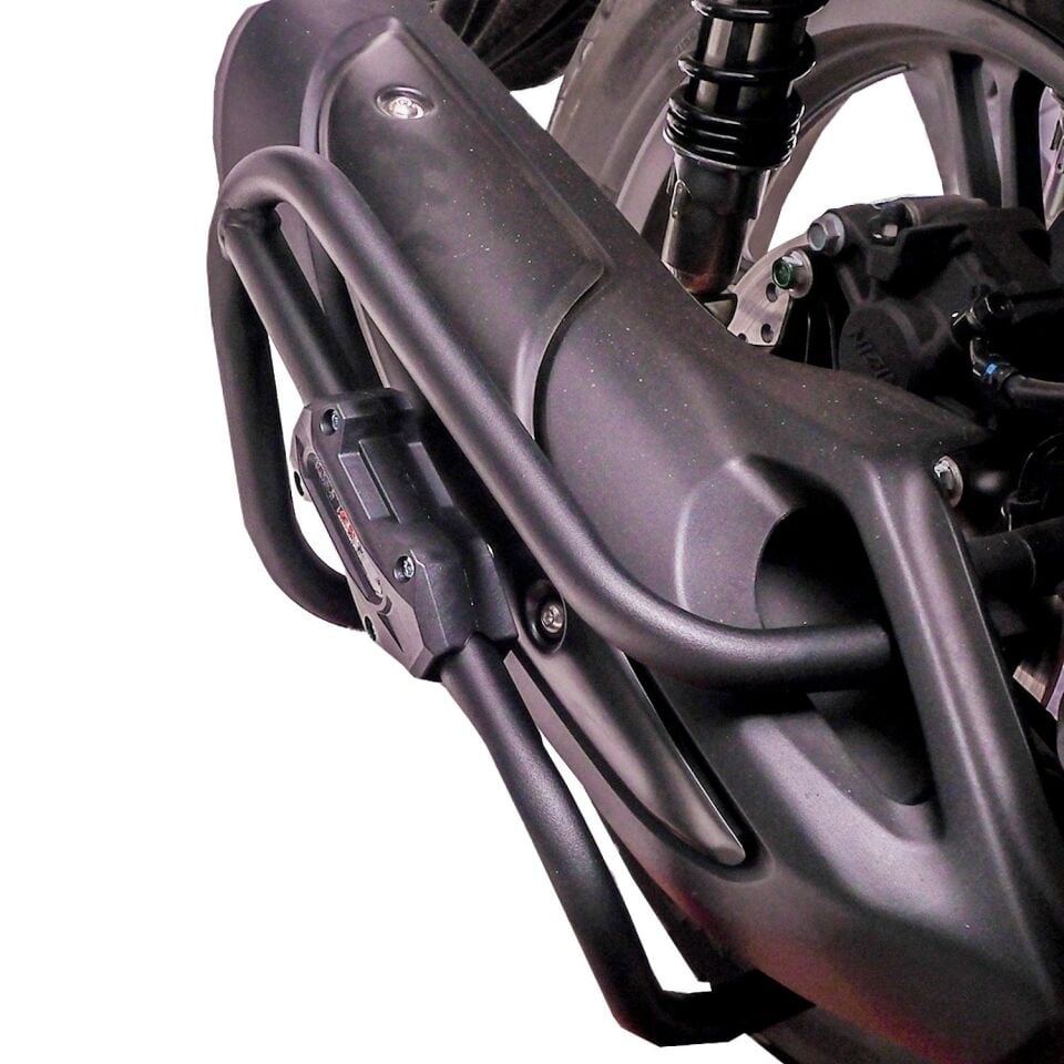 GP Kompozit Honda SH 125 2024-2025 Uyumlu Egzoz Koruma Demiri Siyah