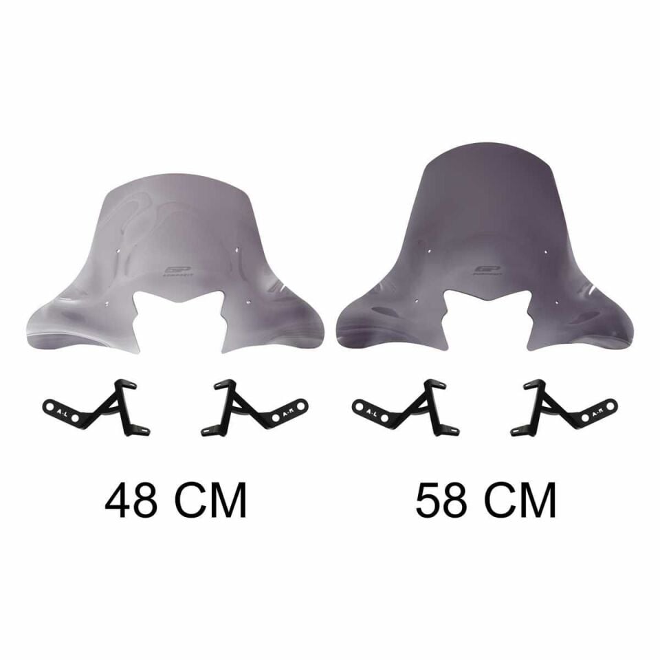 GP Kompozit Honda Activa 2023-2024 Uyumlu Ön Cam Füme 58 cm