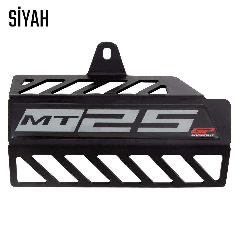 GP Kompozit Yamaha MT-25 2015-2024 Uyumlu Egzoz Koruma Kapağı Siyah SİYAH