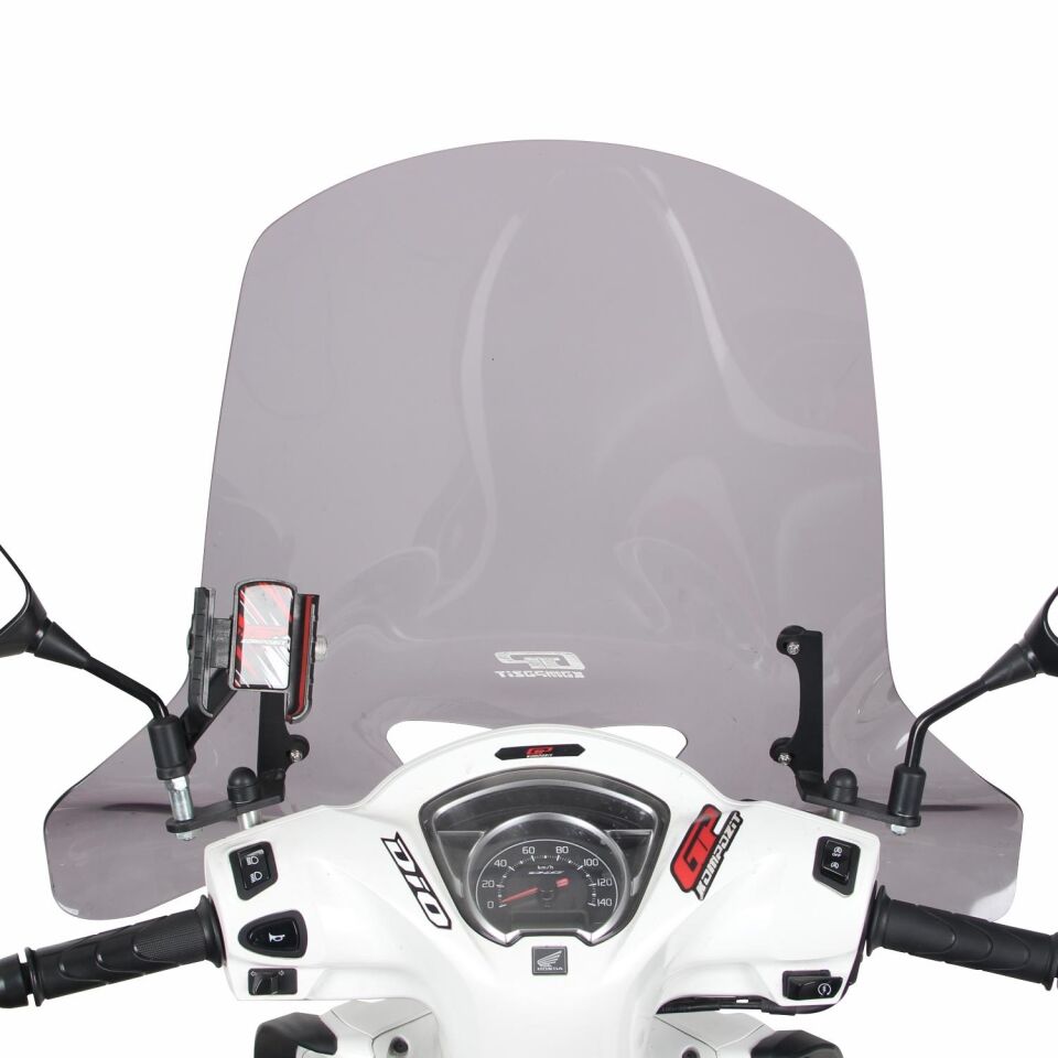 GP Kompozit Honda Dio 2021-2025 Uyumlu Ön Cam Şeffaf 58 cm