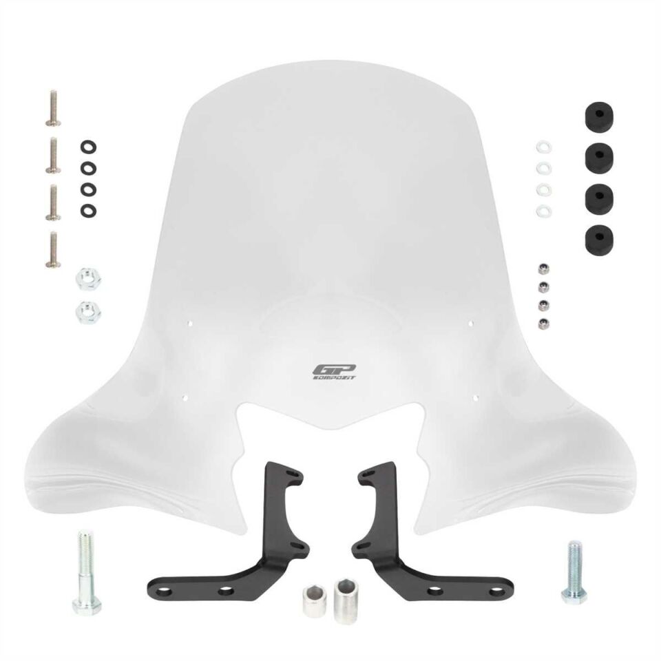 GP Kompozit Honda Dio 2021-2024 Uyumlu Ön Cam Şeffaf 58 cm