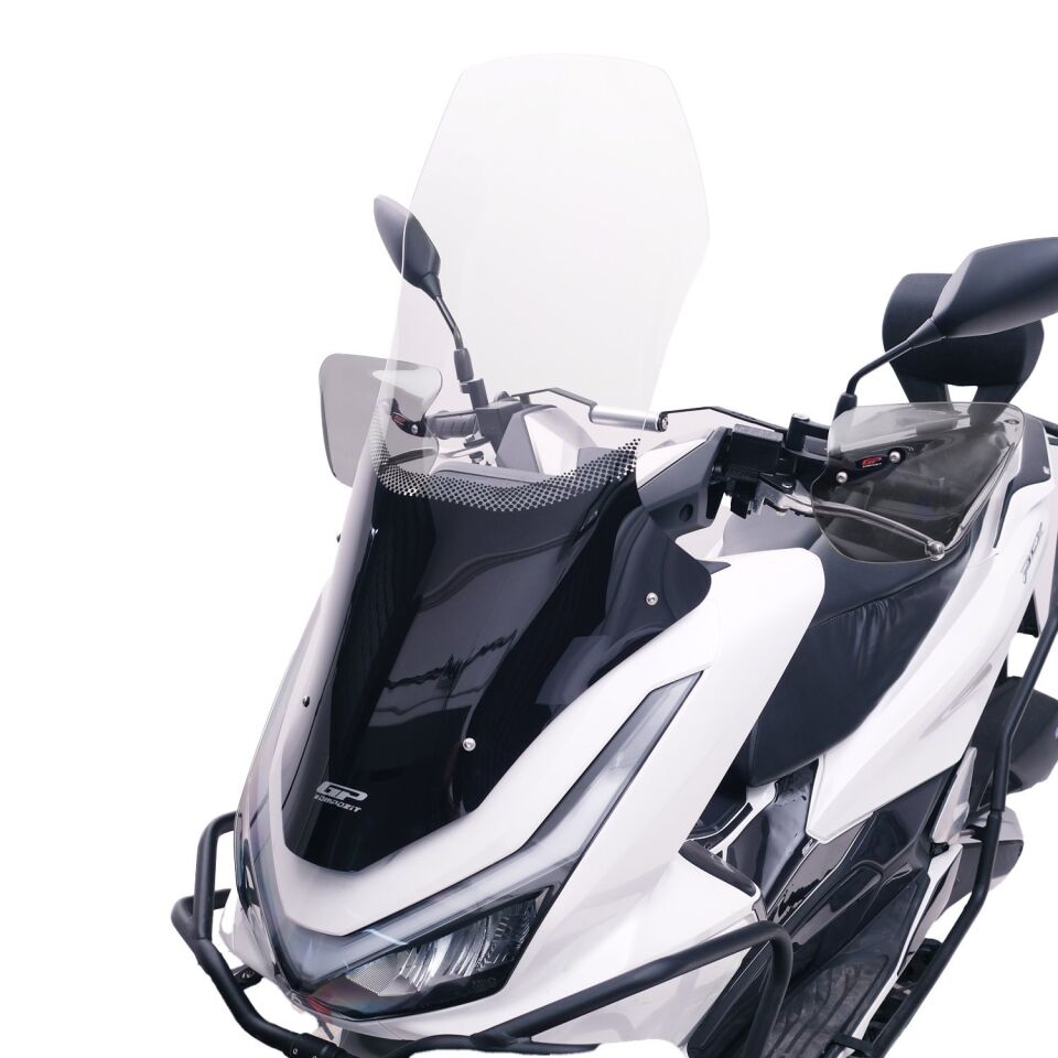 GP Kompozit Honda PCX 125 2025 Uyumlu Ön Tur Camı Şeffaf 79 cm