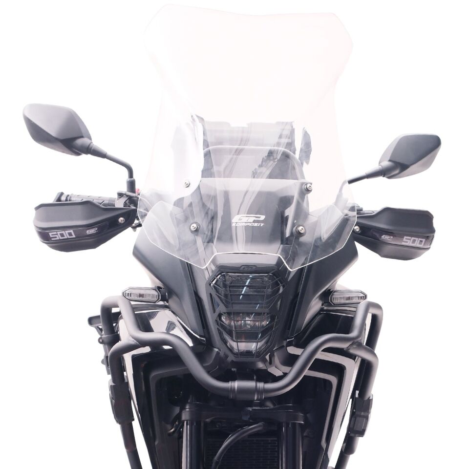 GP Kompozit Honda NX 500 2025 Uyumlu Far Koruma Siyah