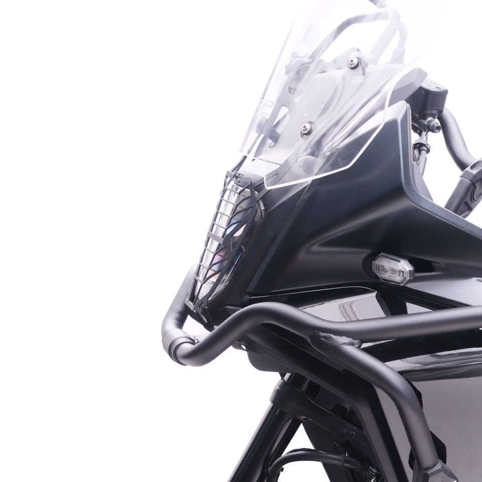 GP Kompozit Honda NX 500 2025 Uyumlu Far Koruma Siyah