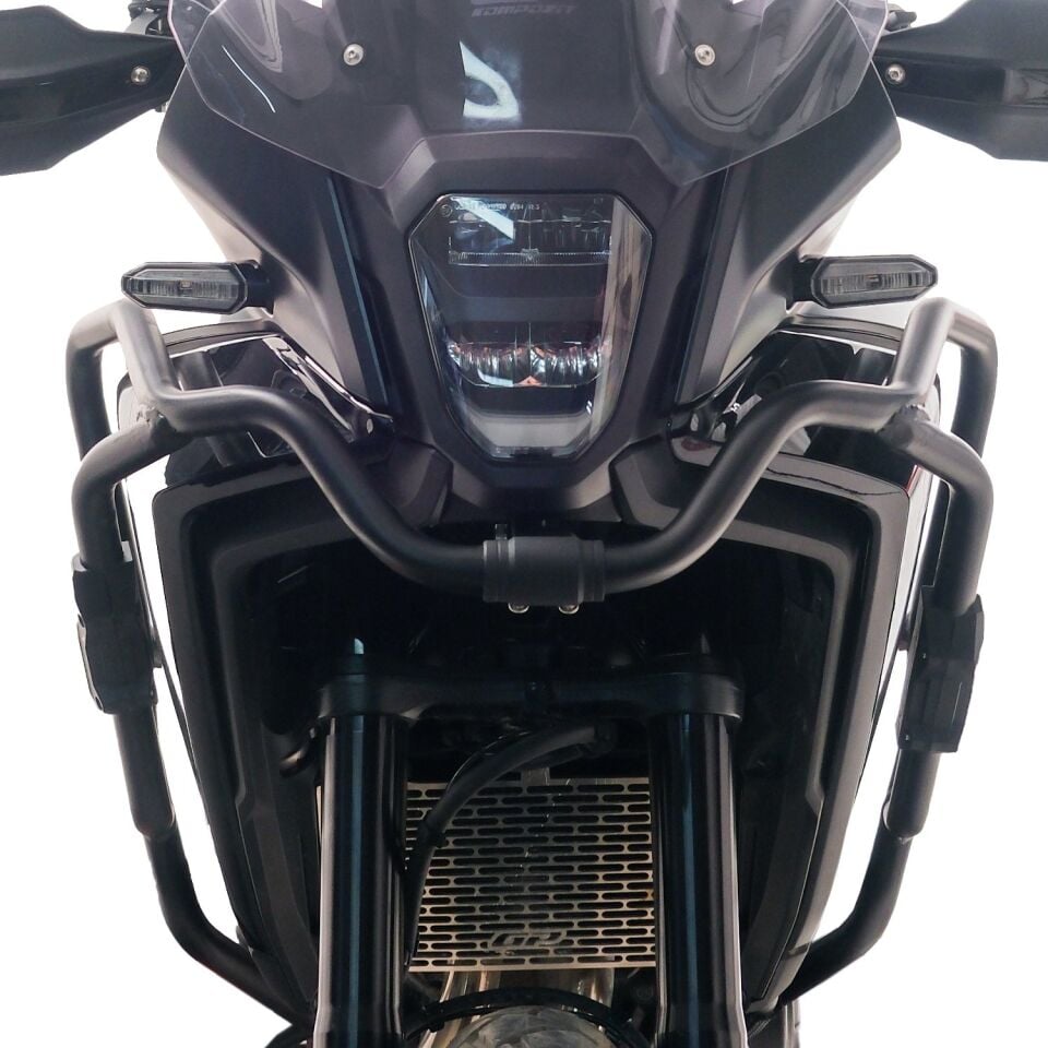 GP Kompozit Honda NX 500 2025 Uyumlu Motor Koruma Demiri Seti Siyah