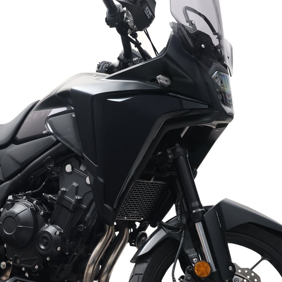 GP Kompozit Honda NX 500 2025 Uyumlu Radyatör Koruma Siyah