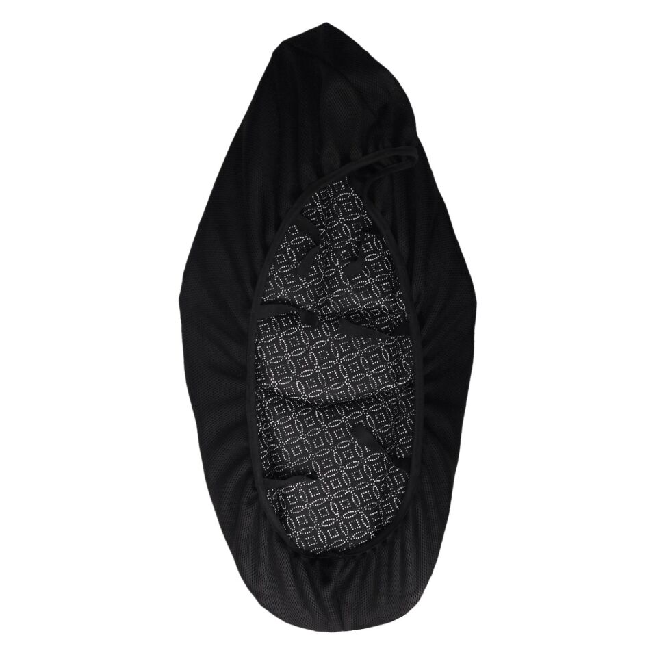 GP Kompozit Honda Forza 250 2018-2025 Uyumlu Fileli Motosiklet Konfor Sele Kılıfı Siyah