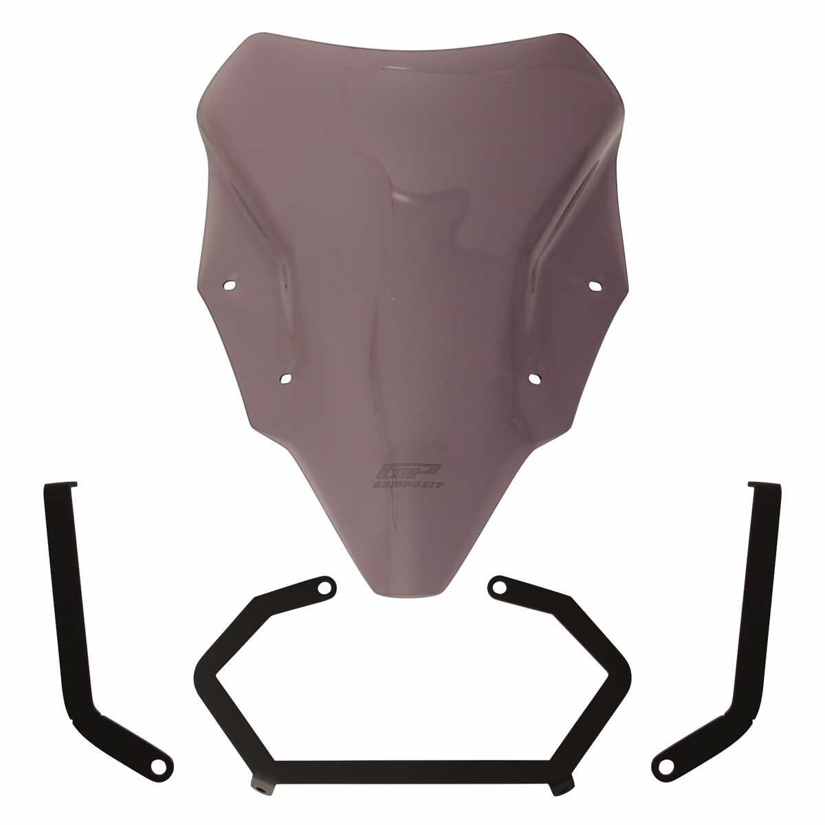 GP Kompozit Bajaj Pulsar N 250 2022-2024 Uyumlu Ön Cam Füme 45 cm