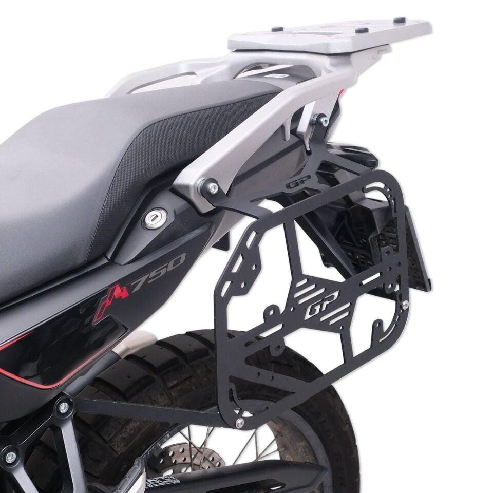 GP Kompozit Honda XL750L Transalp 2023 - 2024 Uyumlu Yan Çanta Demiri Siyah