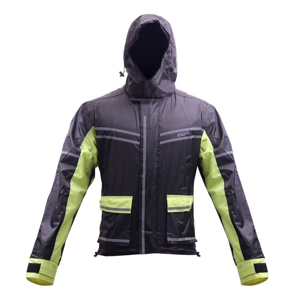 GP Kompozit YGM02 Motosiklet Alt Üst Takım Yağmurluk Siyah