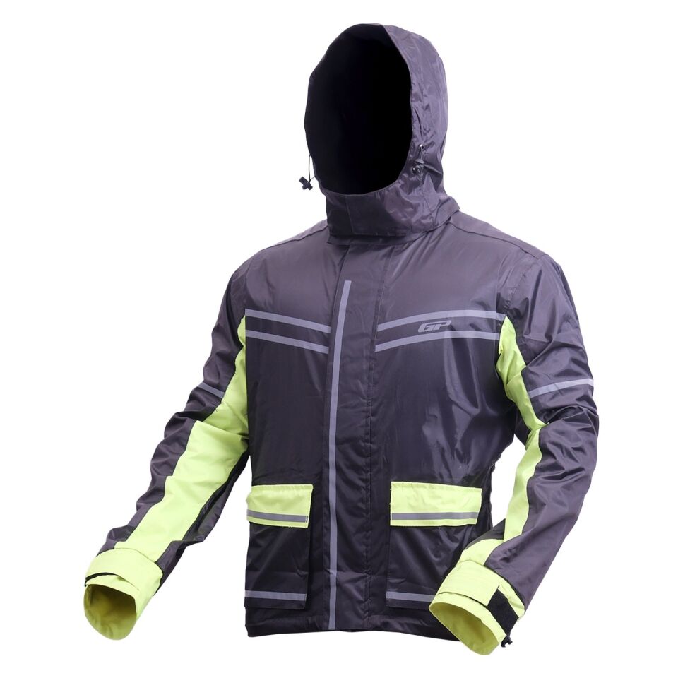 GP Kompozit YGM02 Motosiklet Alt Üst Takım Yağmurluk Siyah