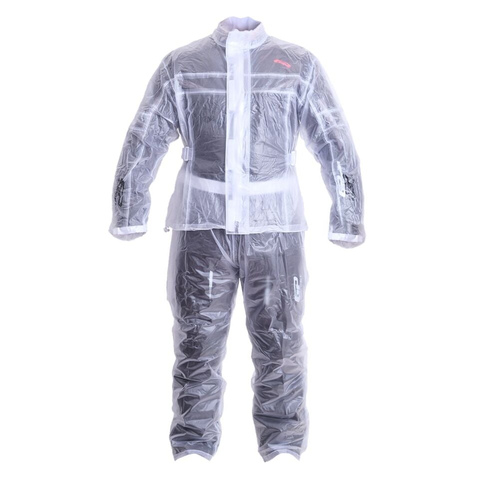 GP Kompozit YGM01 Motosiklet Alt Üst Takım Yağmurluk Şeffaf