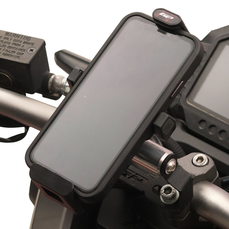 GP Kompozit TTR01 Universal Titreşim Modüllü Telefon Tutucu Siyah - Kırmızı